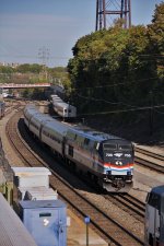 AMTK 705 brings 290 into the station.